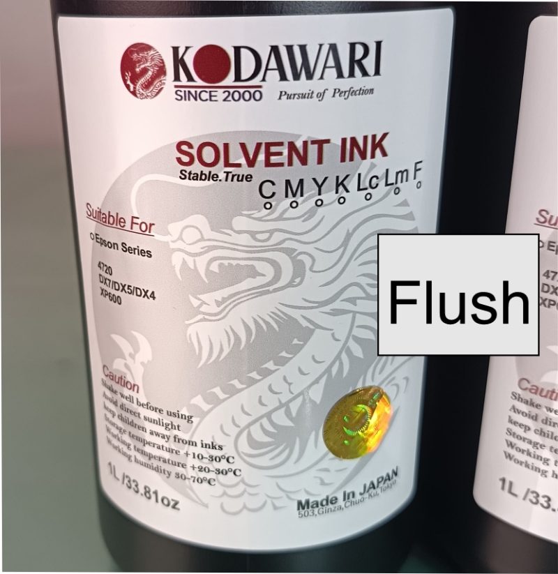 Eco-solvent flush cleaning fluid